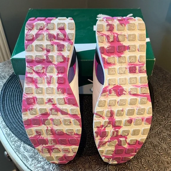 LIKE NEW Puma Women’s Colorblock Platform Sneakers - Purple/Pink/Teal/Coral - Picture 8 of 12